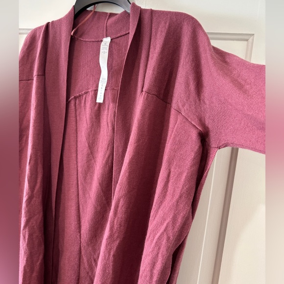 Lululemon.Merino wool Blissful Zen Sweater Slits open cardigan sweater Cashlu 6 - Picture 10 of 16